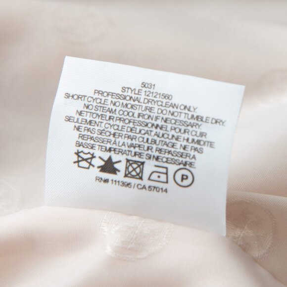 Tory Burch Julian Fringe Jacket Statement Coat Evening Silk Khaki Nude Size 2 - Picture 6 of 8